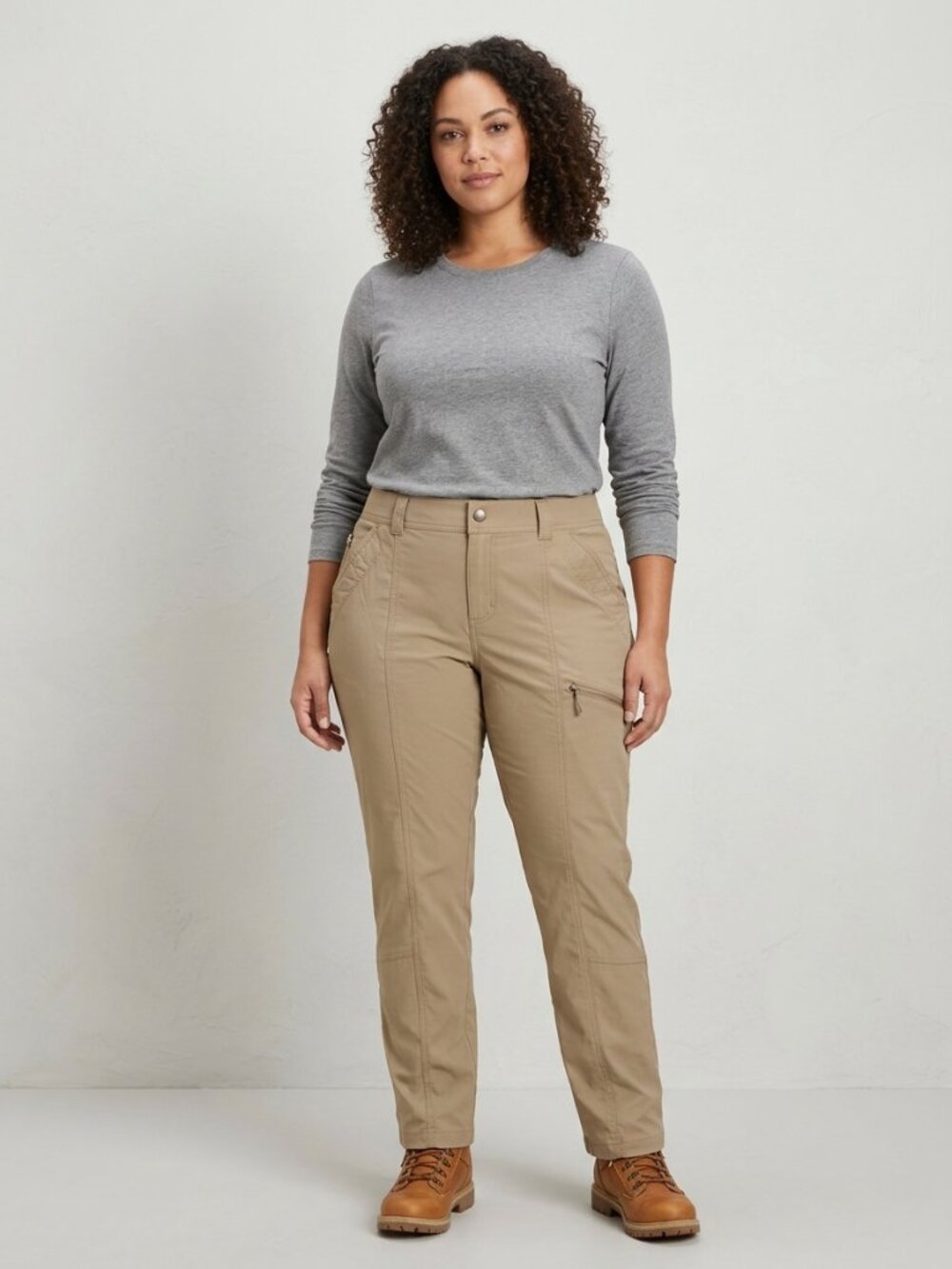 Duluth Trading Company Khaki Lightweight Trail Hiking Pants